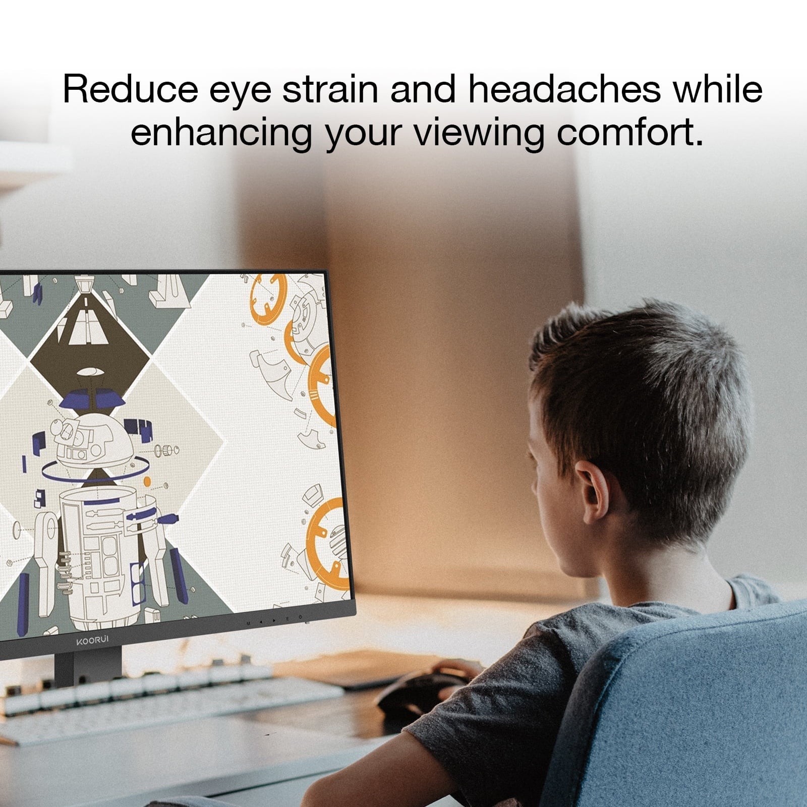 27" Computer Monitor with Speaker, 1080P FHD 75 Hz, Eye Care Tilt Adjustable, Black, 27N1A