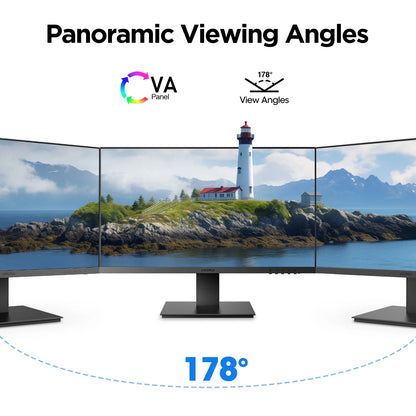 27" Computer Monitor with Speaker, 1080P FHD 75 Hz, Eye Care Tilt Adjustable, Black, 27N1A