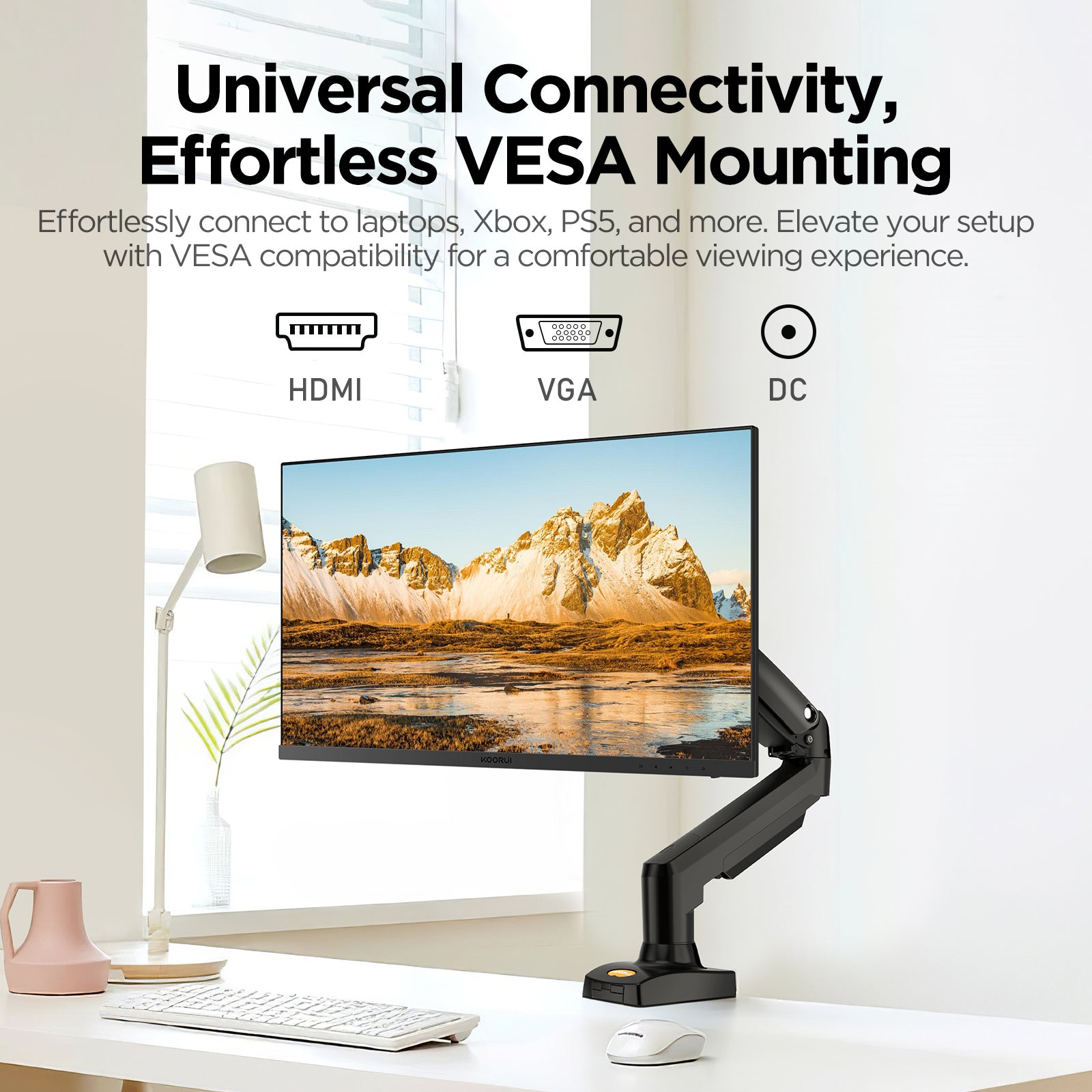 27" Computer Monitor with Speaker, 1080P FHD 75 Hz, Eye Care Tilt Adjustable, Black, 27N1A