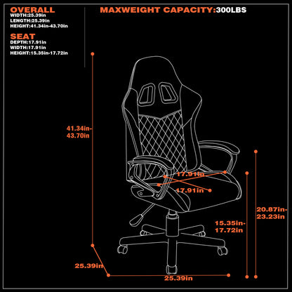 Apex Junior PC Kids Gaming Chair, Blue